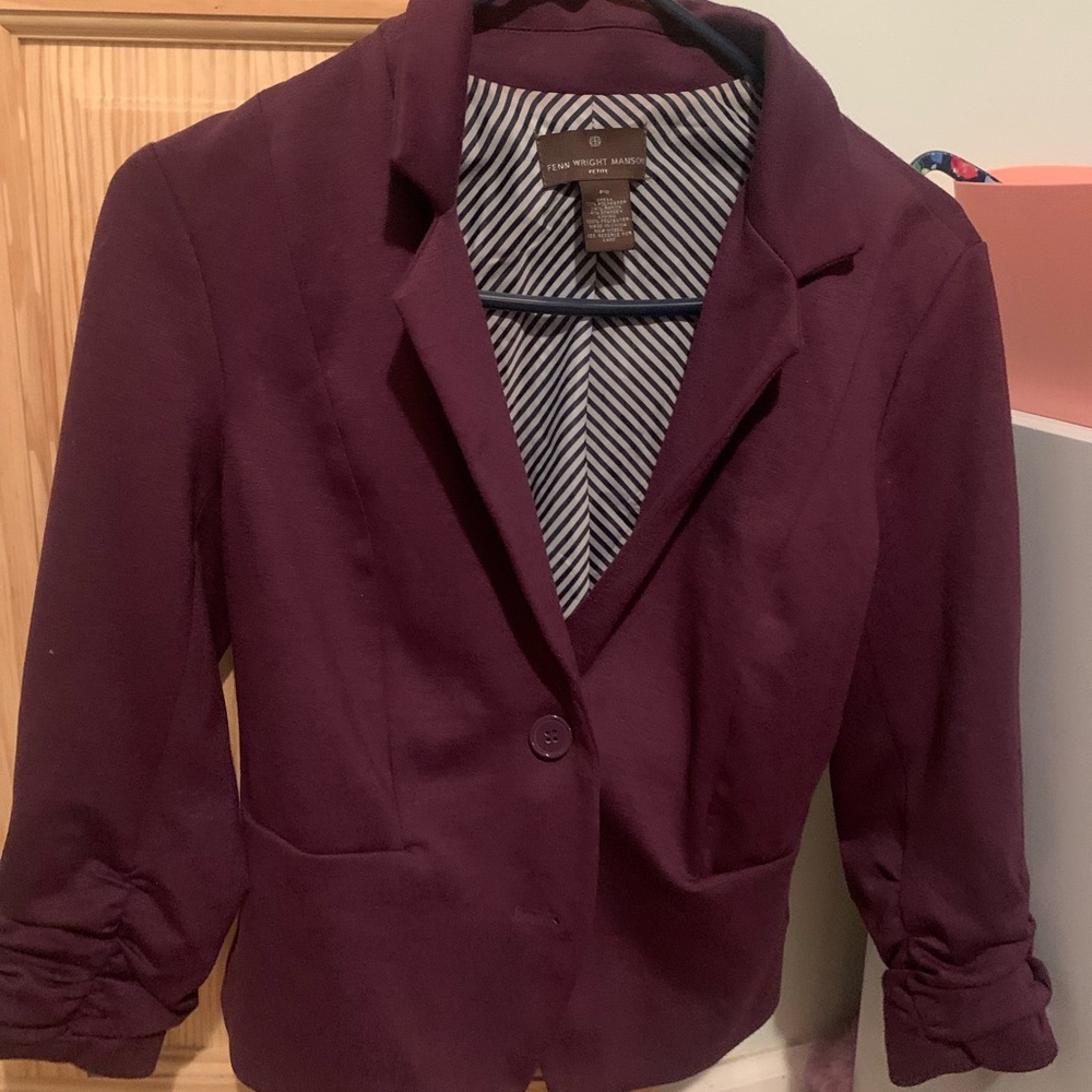 Beautiful Plum colored dress jacket.